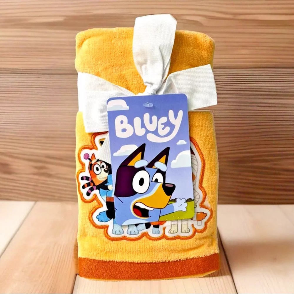 Two-Pack Bluey and Bingo 2024 Halloween Themed Orange 16”x28” Hand Towels